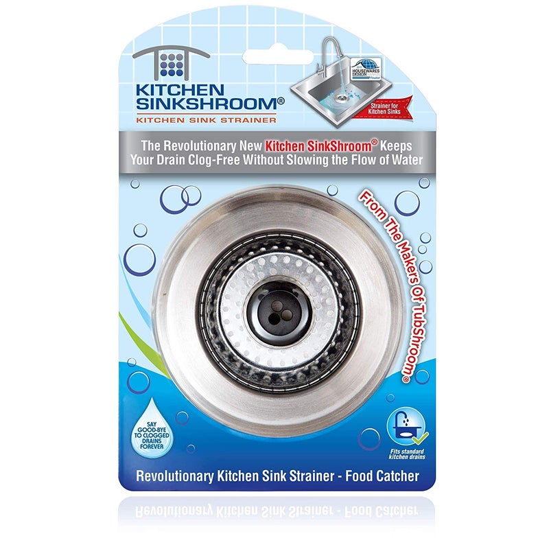 SinkShroom Kitchen SinkShroom Revolutionary Clog-Free Stainless Steel Sink Strainer, Black, 6-Pack - Image 2